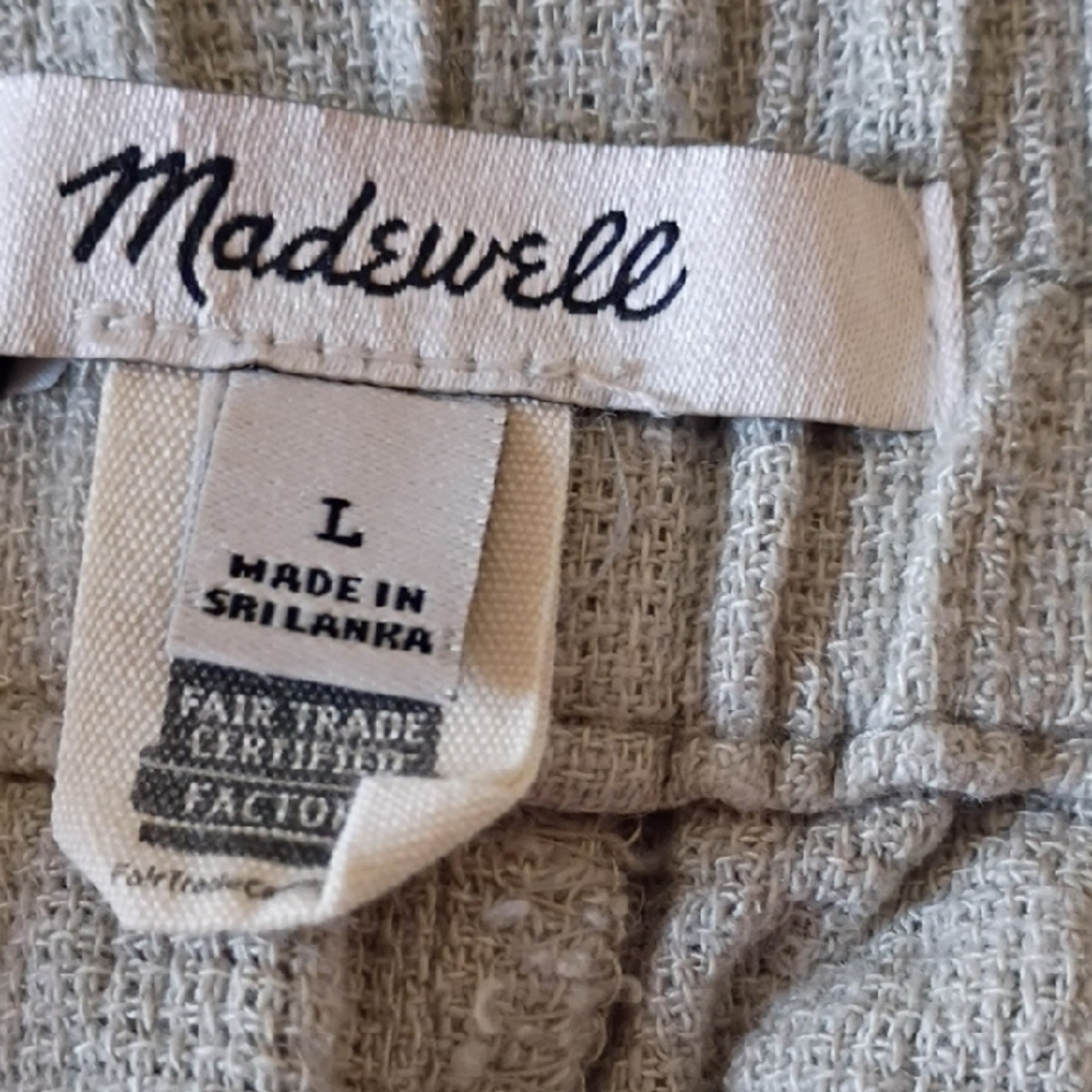 Madewell Women's Breeze woven Pants & Jumpsuits Light Green Size L - Picture 9 of 10